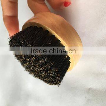 darker wood boar bristle material men shaving brush