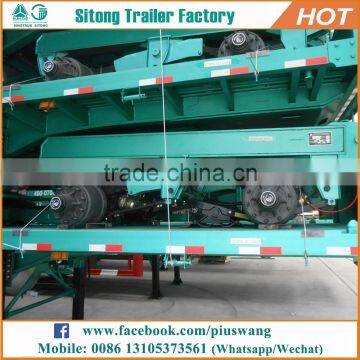 Flatbed Semi Trailer Manufacturers for Container Transport Platform Chasis Trailer photo-5