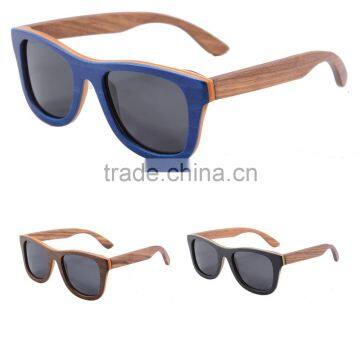 Custom Engraving Logo Recycled Skateboard Wood Sunglasses photo-4