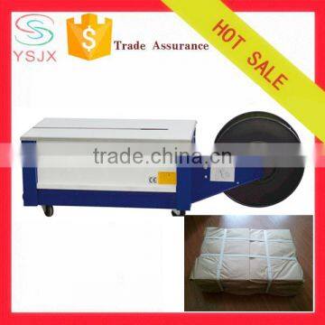 Low table semi automatic packages PP belt binding machine
