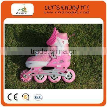 Blue arrowy inline skate flashing rubber roller skate wheel