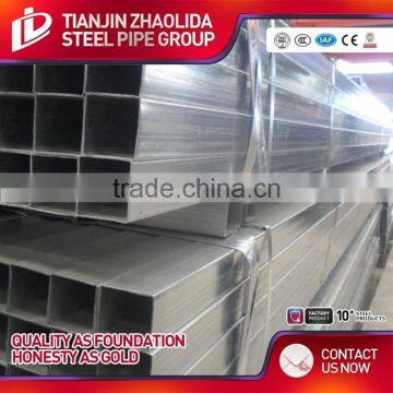 Cold Rolled Dia 10 mm - 101 mm 40 * 40 Steel Galvanized Square Pipe of Weight per Ton photo-6