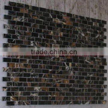 NATURAL BLACK AND GOLD ( MICAHEL ANGELO ) MOSAIC TILES photo-4
