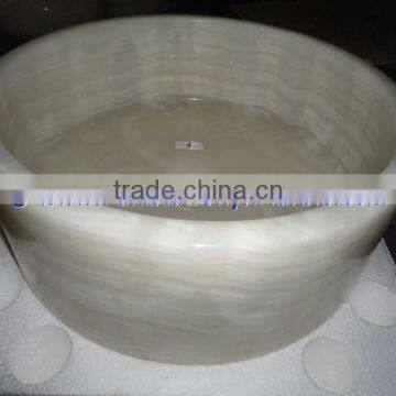 PAKISTAN SUPPLIER PURE WHITE ONYX ROUND BOWL SHAPED SINKS AND BASINS photo-5