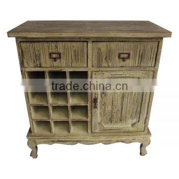 Wooden Living Room Cabinet Vintage Storage Cabinet Wholesale Minhou Wooden Furniture