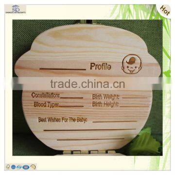 Wholesale Special Hot Stamped Wood Baby Teeth Box photo-3