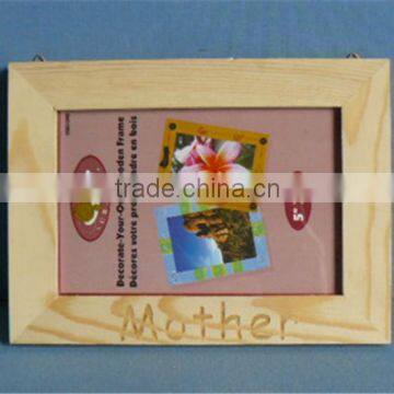 high quality wall hanging solid wooden family photo frames