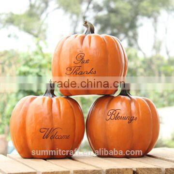 Resin Thanksgiving Decorations Artificial Thanksgiving Pumpkin photo-2