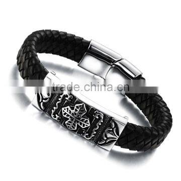 Small MOQ+Mix Designs +In Stock Can Custom logo rope leather bracelet bracelet custom wholesale