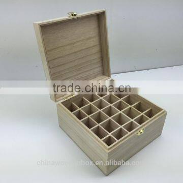 Eco-friendly Wooden Pine Essential Oil Box With Dividers photo-4