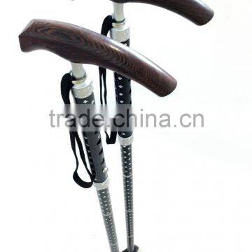 Crutch for Old, Telescopic Cane, Wooden Handle, Foldable Cane SZ20001 photo-2