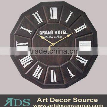 irregular 80"D antique black metal clock wall decorative