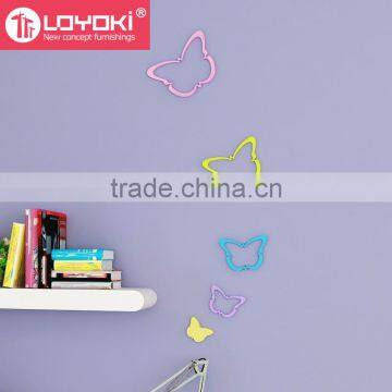 New DIY MDF Wood Butterfly Shape Wall Sticker Best and Colorful 3D Sticker Wholesale Wall Decor photo-2
