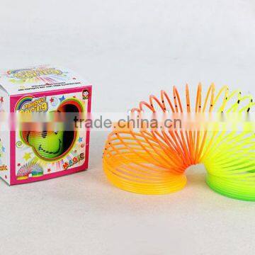 kids colorful magic rainbow spring educational toys/plastic rainbow circle