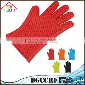 NBRSC Heat Resistant Silicone Glove Cooking BBQ Oven Pot Holder Mitt Kitchen Finger Gloves photo-2
