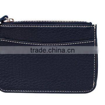 Manufacture Zipper Men's Slim Wallet ID Credit Card Holder for Man With Wallet Custom Logo photo-4