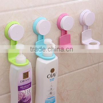 bathroom bath cream bottle holder /plastic bath cream bottle hook with suckers