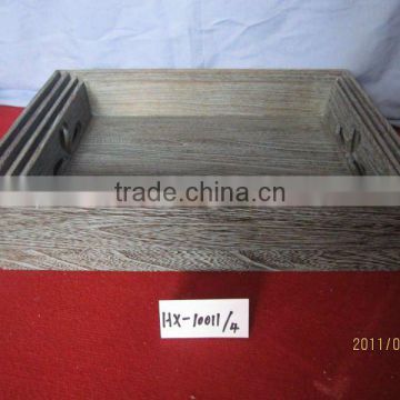 carbonized healthful wooden fruit tray,wooden tray