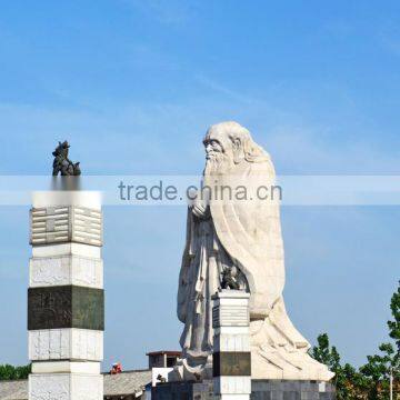Outdoor Decoration High Quality Chinese Stone Garden Statue fo Lao zi photo-3