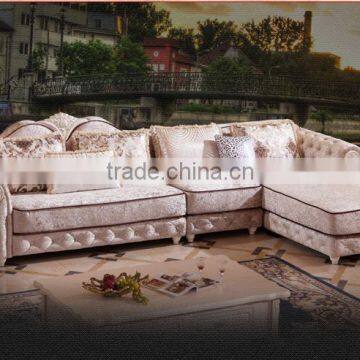M501Amercian Style Sofa Fabric Velour Fabric Living Room Sofas/sectional Fabric Sofa