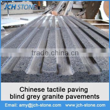 Chinese tactile paving blind grey granite pavements