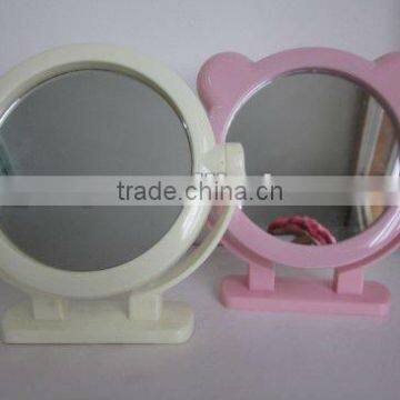 white round small gift plastic mirror with different colour