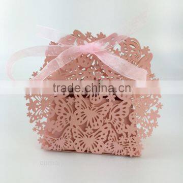 Customized Foldable Wedding Invitation Candy Box Romantic Paper Wedding Box photo-3