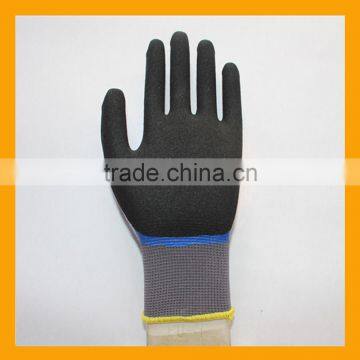 Black Sandy Nitrile Double Dipped Gloves Smooth Nitrile Full Dipped Gloves photo-3