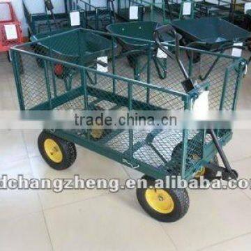 large 4 wheel heavy duty garden trolley TC4205F