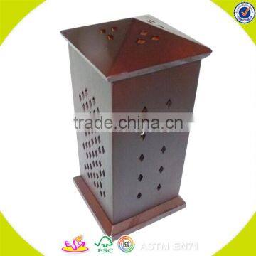 2017 Wholesale Cheap Double Sides of the Top Wooden Incense Holder W02A261 photo-2