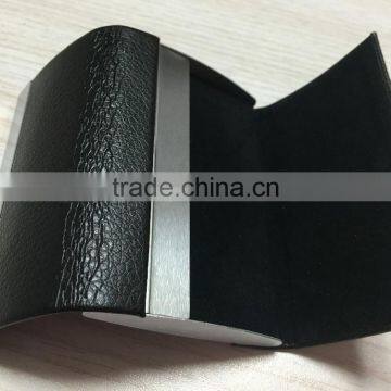 Double Side PU Leather&Metal Business Card Holder /name Card Holder photo-4