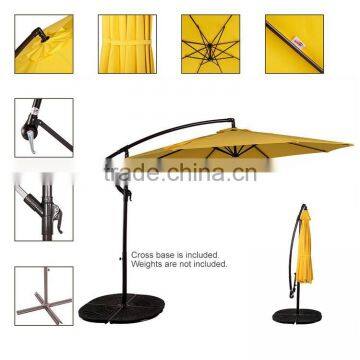 Steel Tube 3M Banana Beach Umbrella for Beach Patio Use photo-2