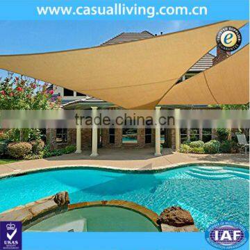 Outdoor Canopy Patio Lawn Triangle Sun Shade Sail Beige Color