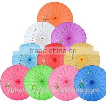 Chinese Style Silk Parasol With Flower Painting photo-4