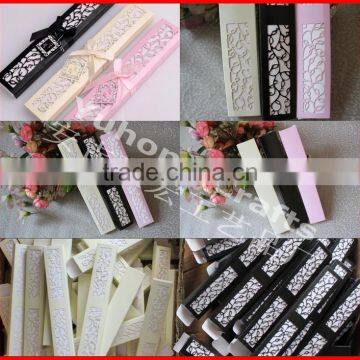 Wedding fan paper box for promotion