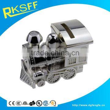 China Mainland Metal train coin box baby gift set