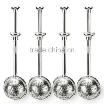 WCR269 Good Quality Stainless Steel Tea Tools Tea Strainer Tea Infuser Long Bending Handle Durable and Rust Resistant photo-2