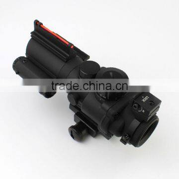 Prismatic Sight Tactical Sinper Fiber Optics 4X32 Green/red Illumination Dot Sight Riflescope With Red Laser photo-3