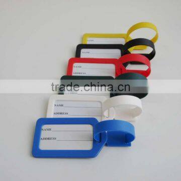New Arrival Colored 8.7*5.0cm Plastic Luggage Card Holder for Travel