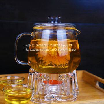 strong Glass tea set glass coffee set  hot water glassware wholesale glass teaset