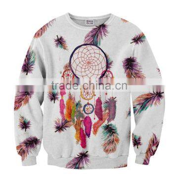 Wholesale Custom Sublimation Printed Men Winter Sweatshirt / Team Polyester Sports Sweatshirt photo-3