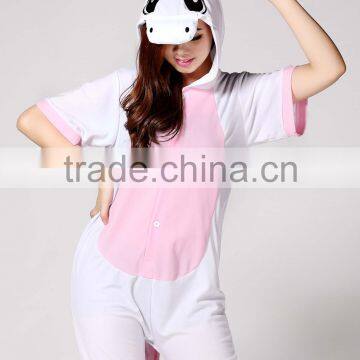 China Supplier 2014 Adult Contemporary Pink Unicorn Animal Pattern Short Sleeves Summer Evening Women Dresses photo-4