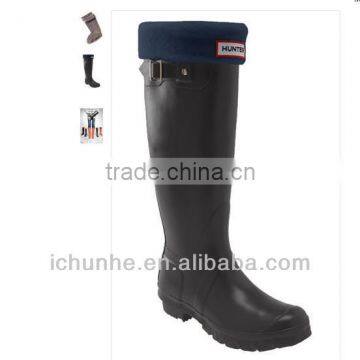 Pure Colour Adult &kids New Cheap Polar Fleece Rain Boots Warmer Factory photo-5