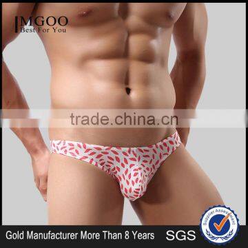 MGOO Custom Made Ice Silk Underwear For Men Sex Floral Print Boxer Brief XXXL Size Toy MB026 photo-1