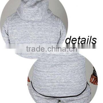 Custom Logo Tracksuit Popular Tri Blend Curve Bottom Tracksuit for Men photo-4