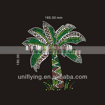 Palm tree iron on transfer rhinestone