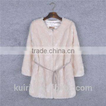 2016 Women Coat Long Faux Rabbit Fur Coat Price Factory Direct photo-6