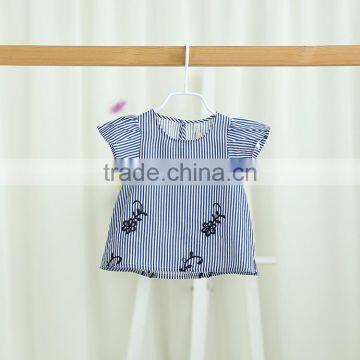 S17353A Baby Girls Blouse Children Ruffles Sleeve Tops photo-4