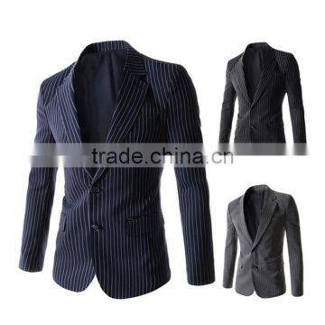 1 pc Hot Sale Good Quality 4 Size for Choice Slim Fit Striped Long Sleeve V Neck Slim Fit Men Blazer photo-5