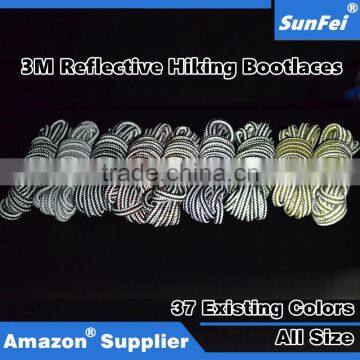 Reflective Striped Boot Laces Strings for Sports Athletic Shoes Sneakers Travel Boots and More photo-5